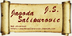 Jagoda Šalipurović vizit kartica